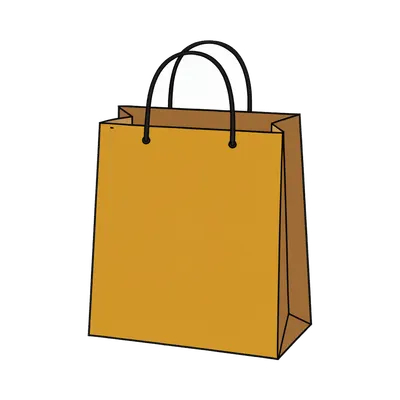 Shopping Bag Cartoon Element (AI-generated)