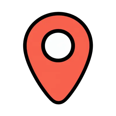 Map Pin Cartoon Element (AI-generated)