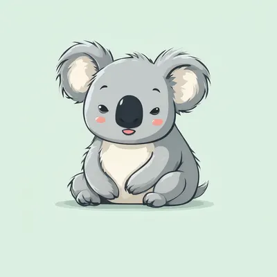 โคอาลาการ์ตูนหลับ (สร้างด้วย AI)