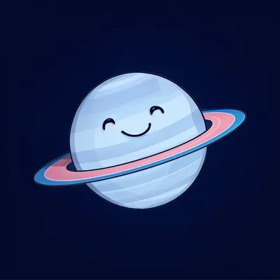 Cartoon Planet Character (AI-generated)