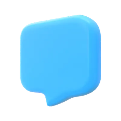 3D Chat Bubble Icon