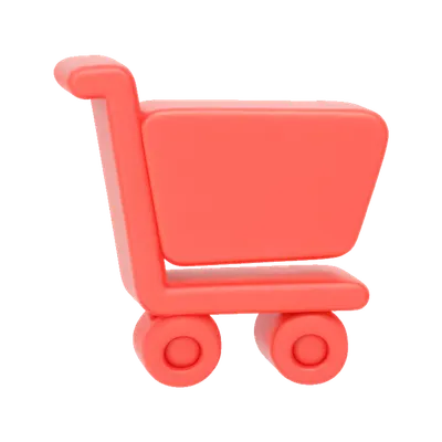 3D Shopping Cart Icon