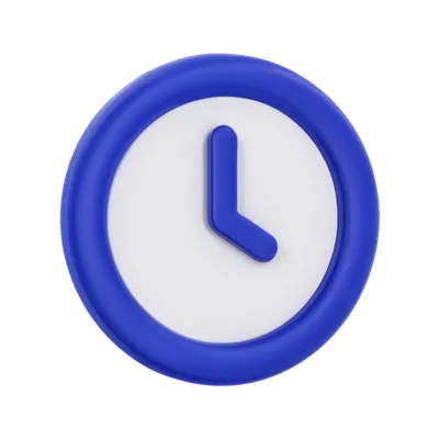 3D Clock Icon