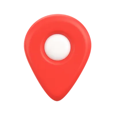 3D Map Pin Icon