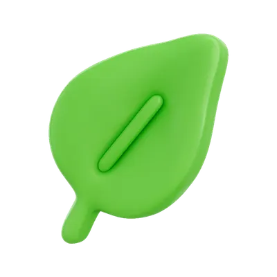 3D Leaf Icon