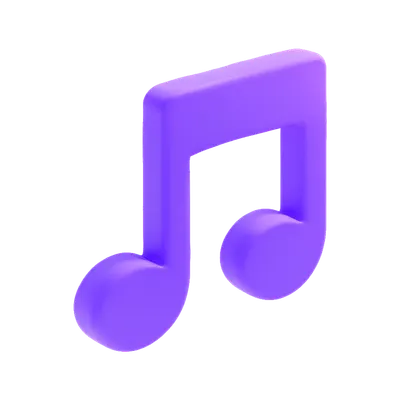 3D Music Note Icon