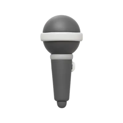 3D Microphone Icon