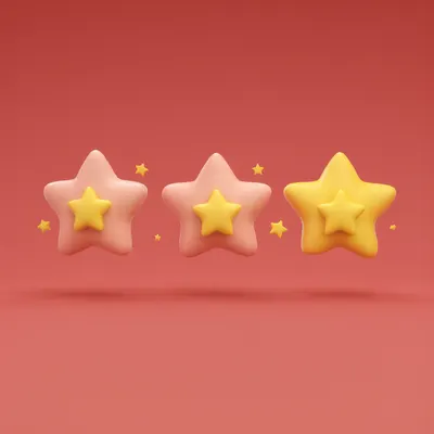 Pastel 3D Star Cluster