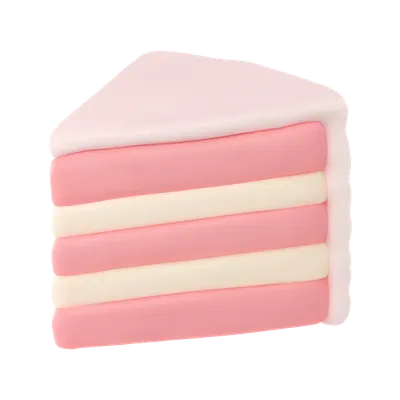 3D Cake Slice Object