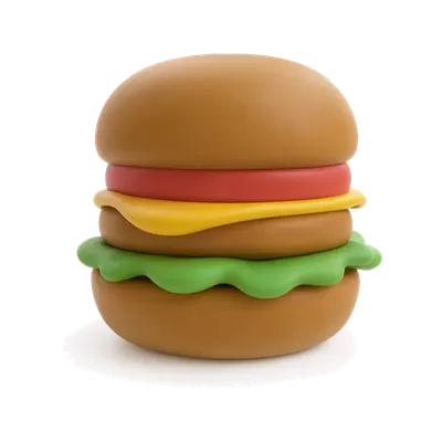 3D Burger Object