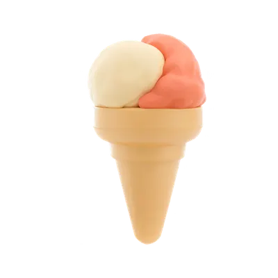 3D Ice Cream Object