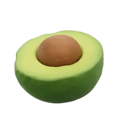 3D Avocado Object