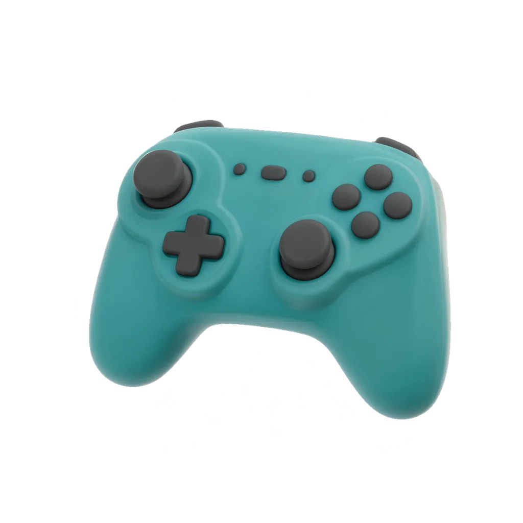 3D render of a game controller
