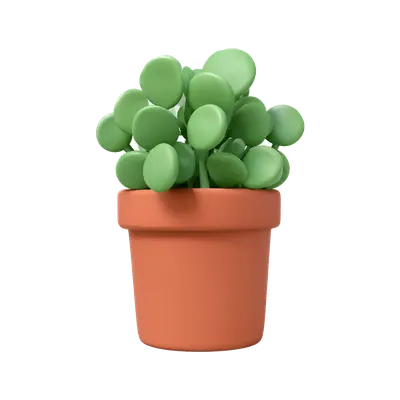 3D Potted Plant Object
