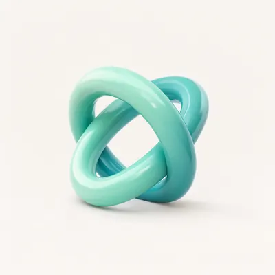 3D Abstract Three Interlocking Rings