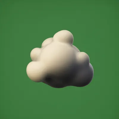 3D Abstract Liquid Blob