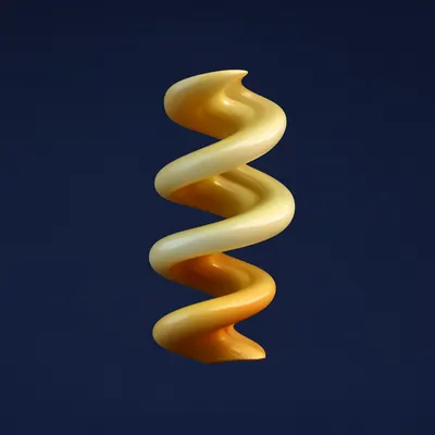 3D Abstract Twisted Helix