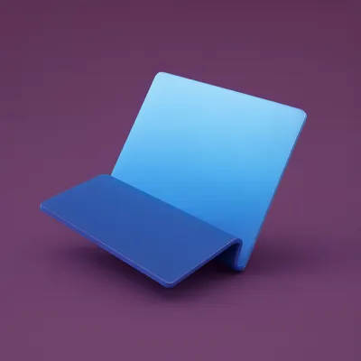 3D Abstract Folded Plane