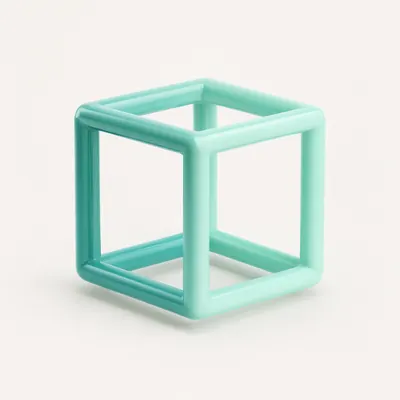 3D Abstract Hollow Cube