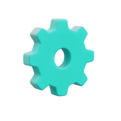 3D Gear Settings Icon