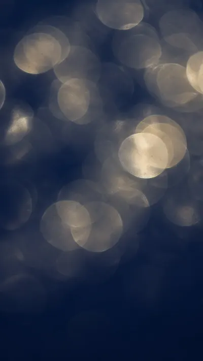 Soft Bokeh Lights in Navy and Gold