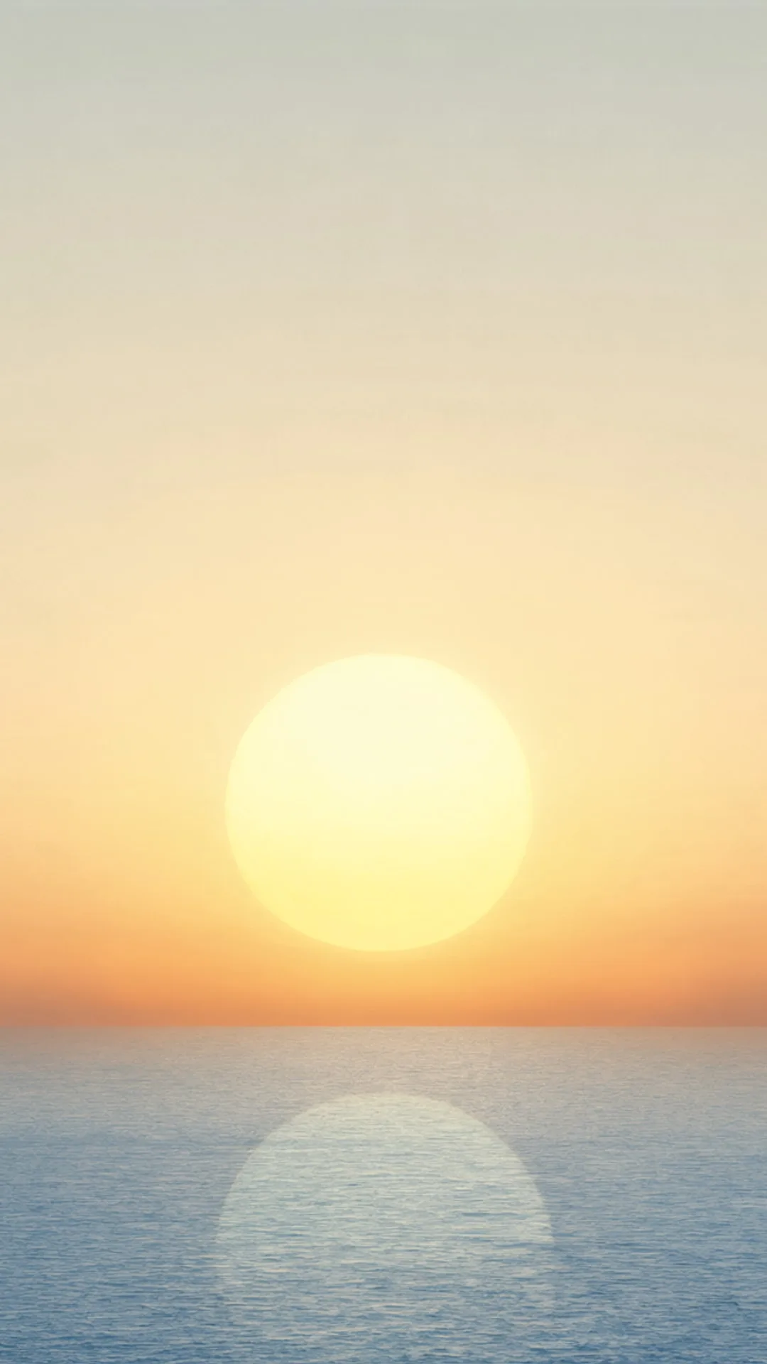 Sun Circle over Calm Sea