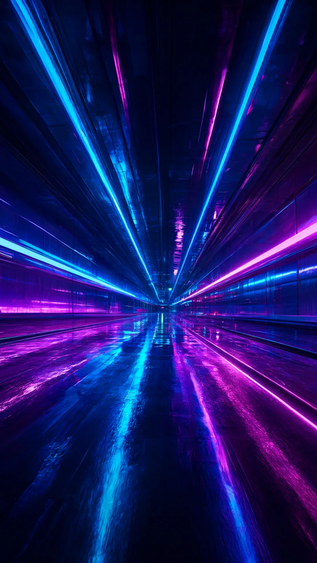 Neon Light Tunnel