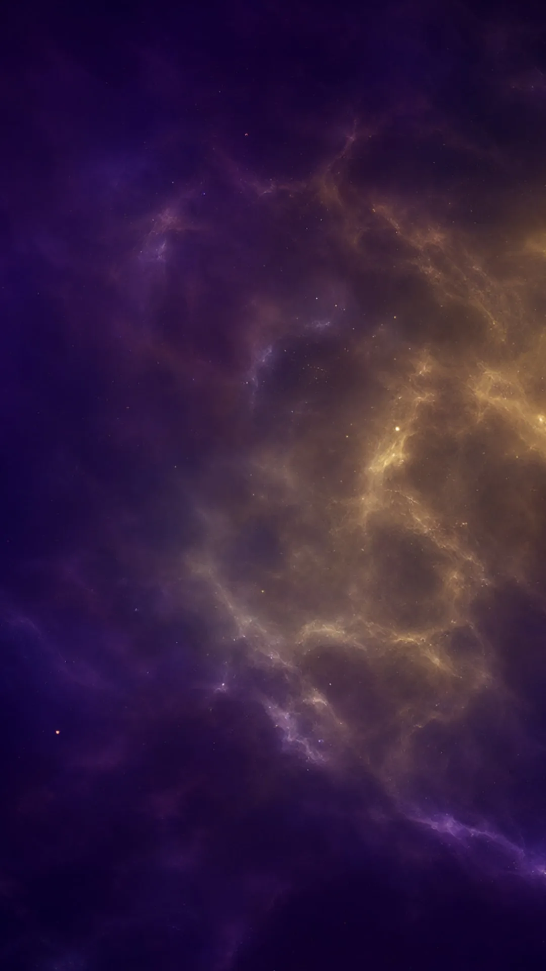 Cosmic Nebula Gradient in Violet and Gold