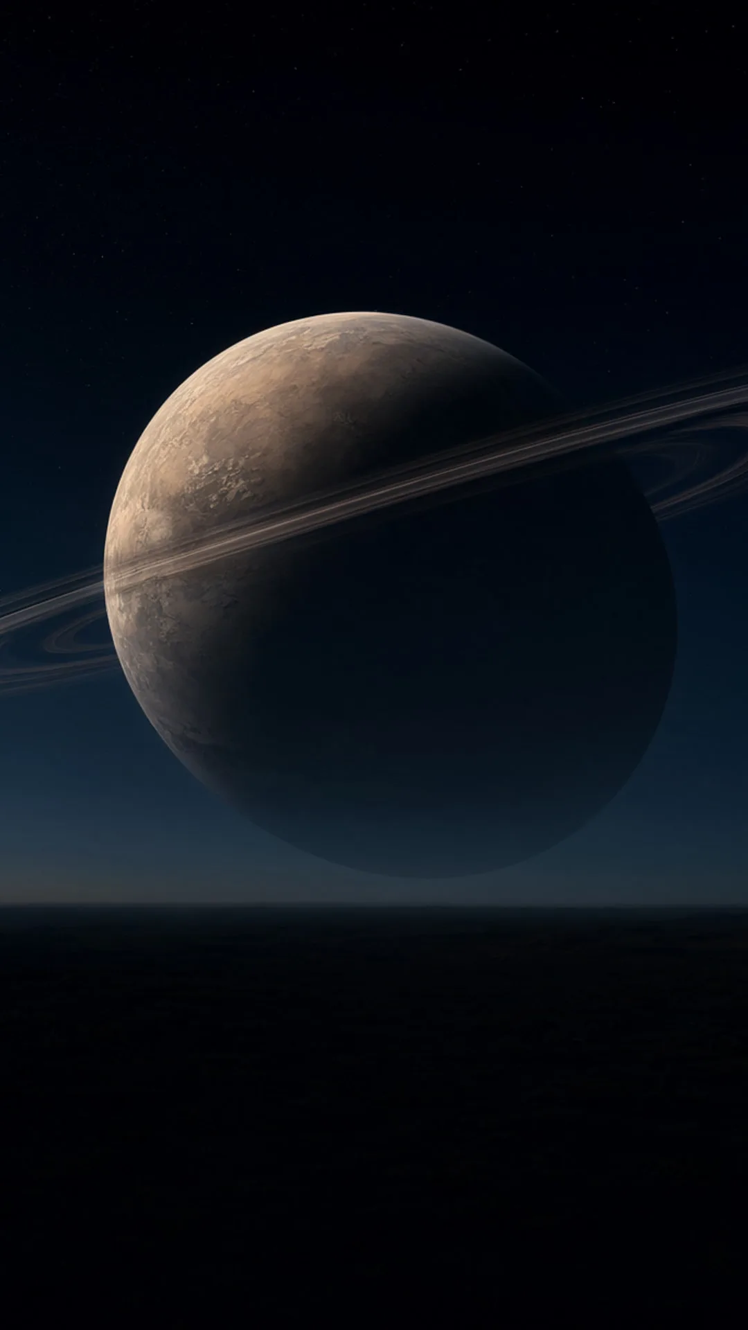 Planet Rings over a Dark Horizon