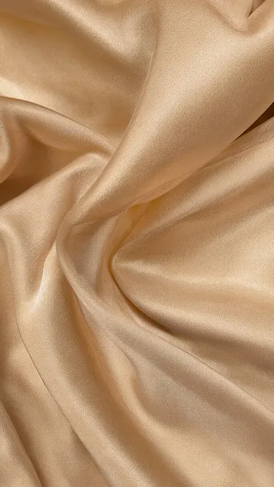 Silk Fabric Folds in Warm Beige