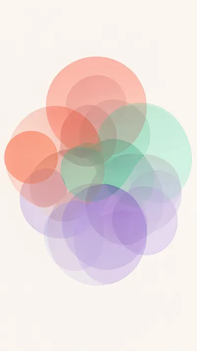 Overlapping Translucent Circles