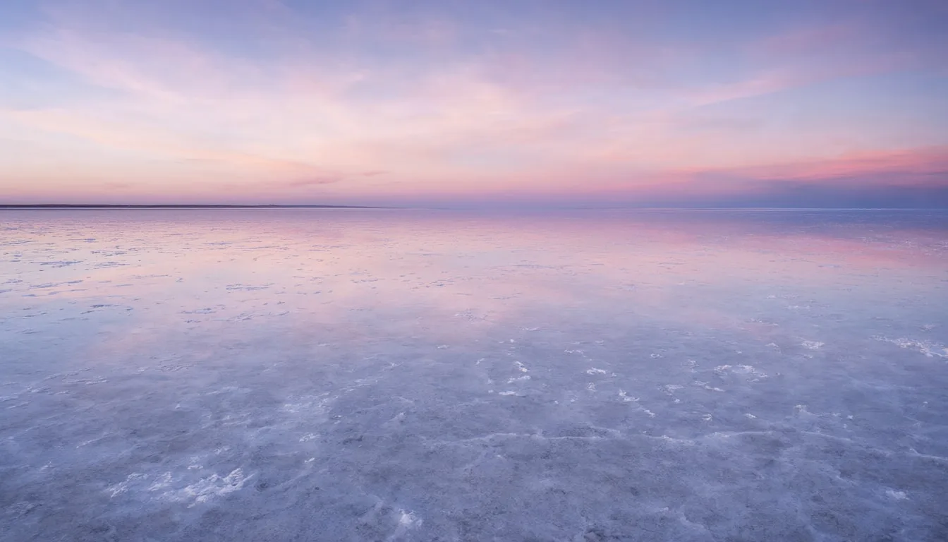 Salt Flats Mirror at Dusk