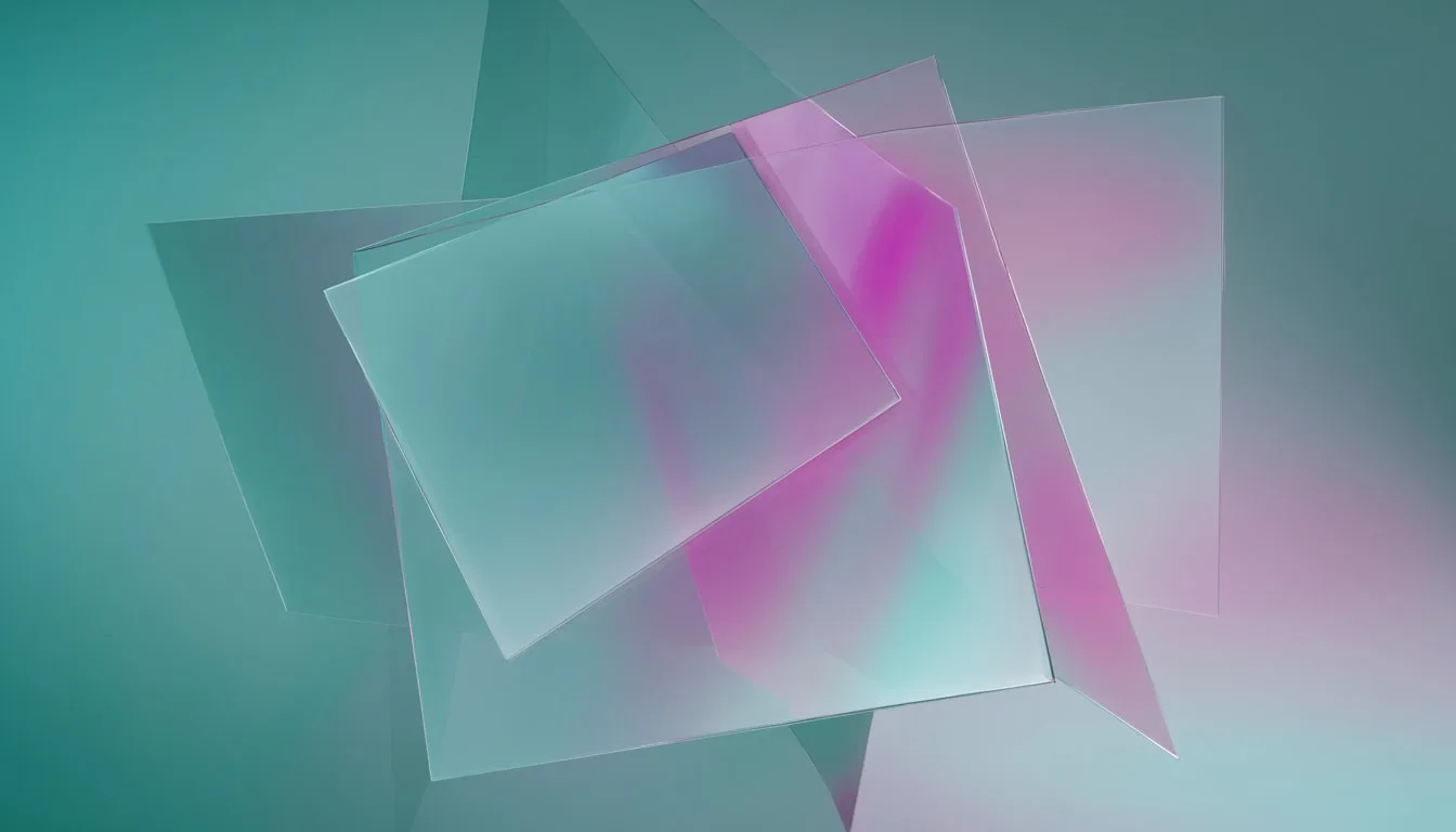 Abstract Glass Panels with Refraction