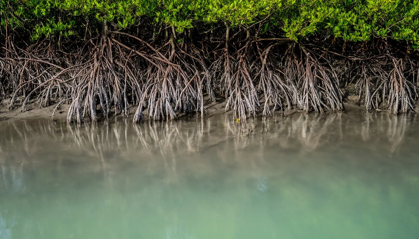 Mangrove Roots at Low Tide