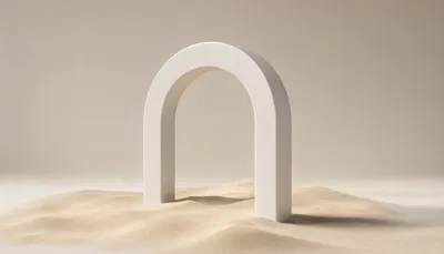 Geometric Desert Arch 3D