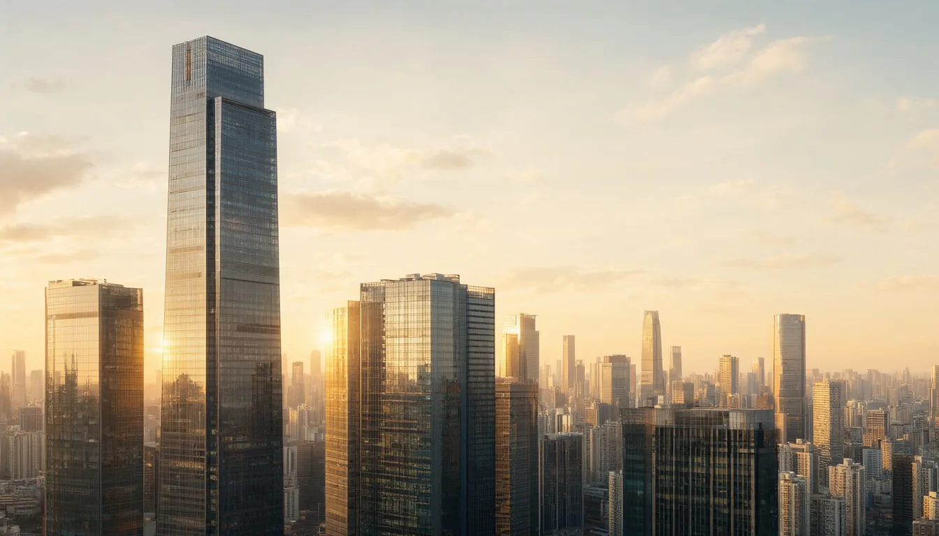 Golden Hour City Skyline