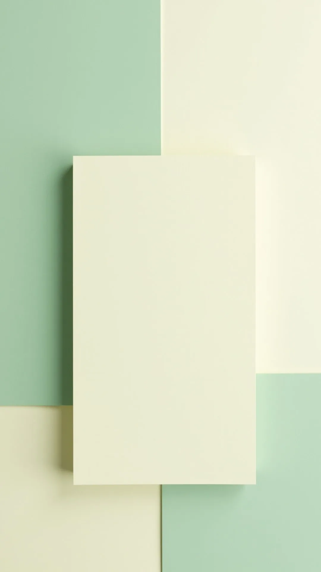 Sage and Ivory Colour Block