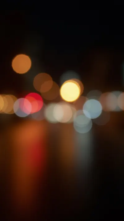 Blurred City Lights at Night