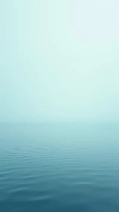 Ocean Horizon in Muted Blue