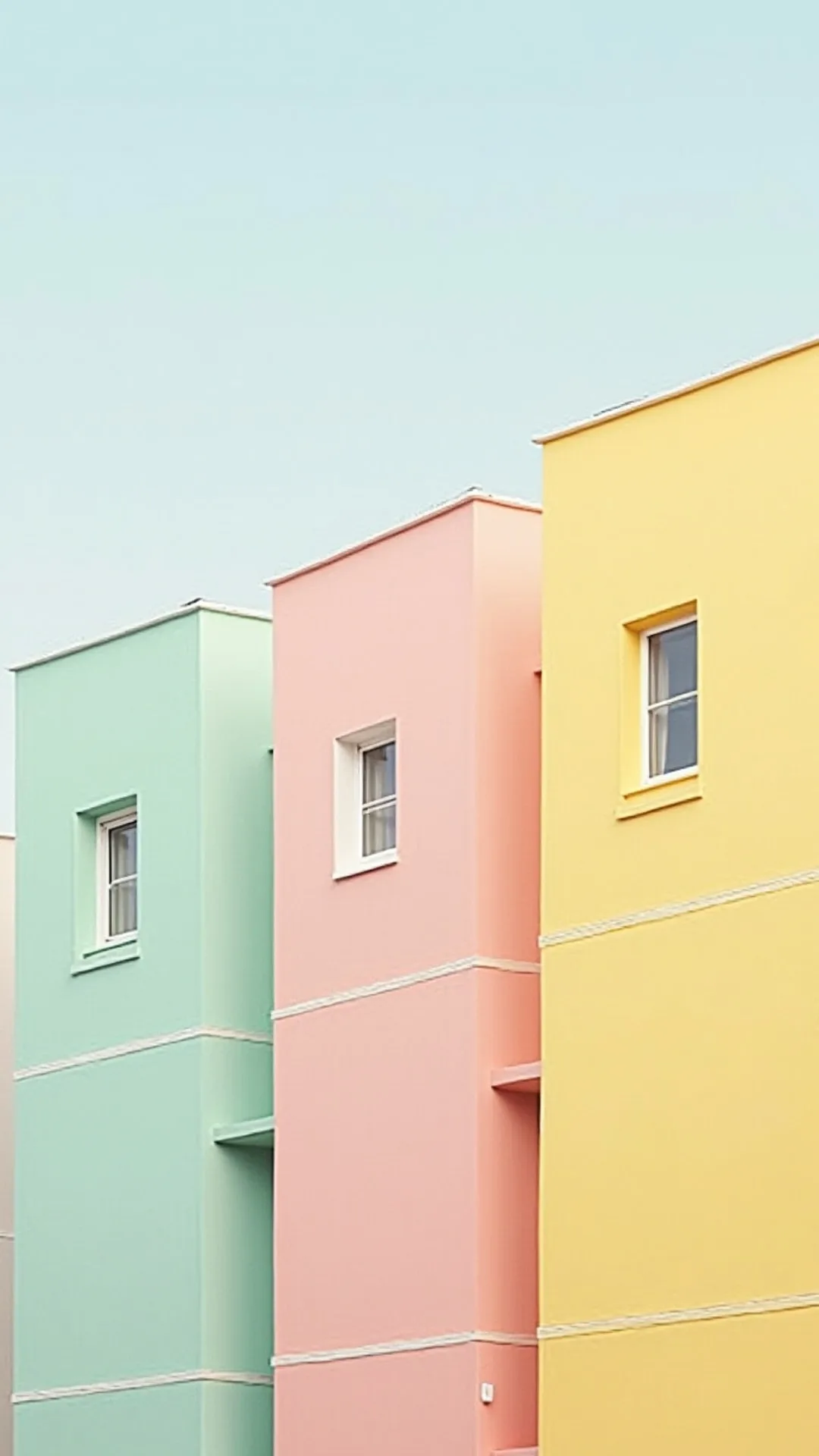 Pastel Building Facades
