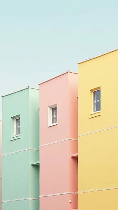 Pastel Building Facades
