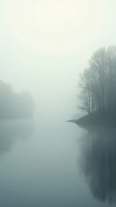 Soft Fog over a Quiet River