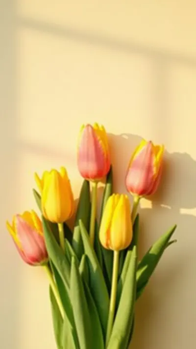Tulips in Warm Afternoon Light
