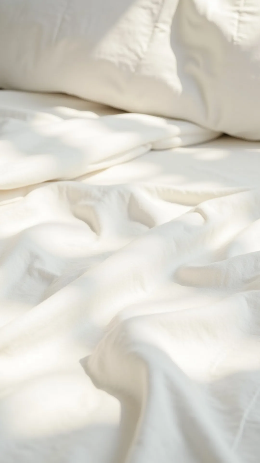 Linen Bedsheets with Morning Sun