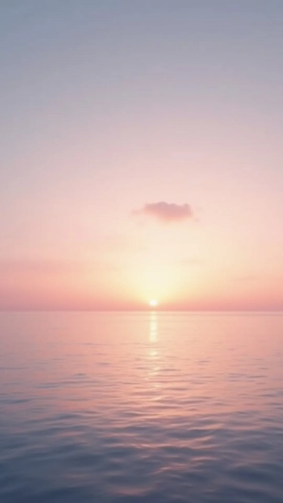 Calm Sea and Pastel Sky
