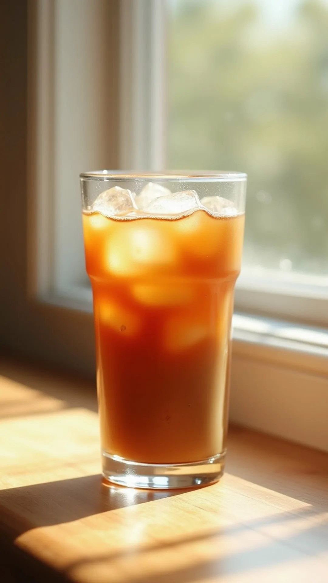 Iced Coffee on a Windowsill