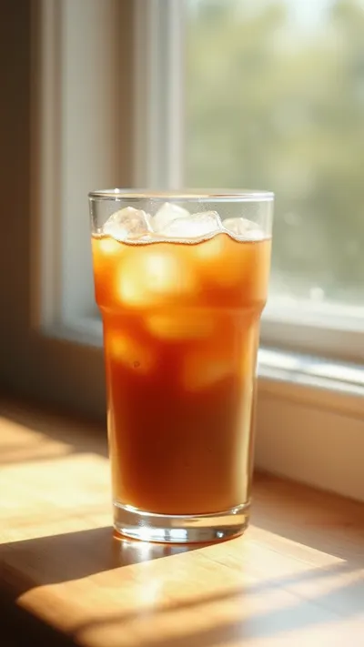 Iced Coffee on a Windowsill