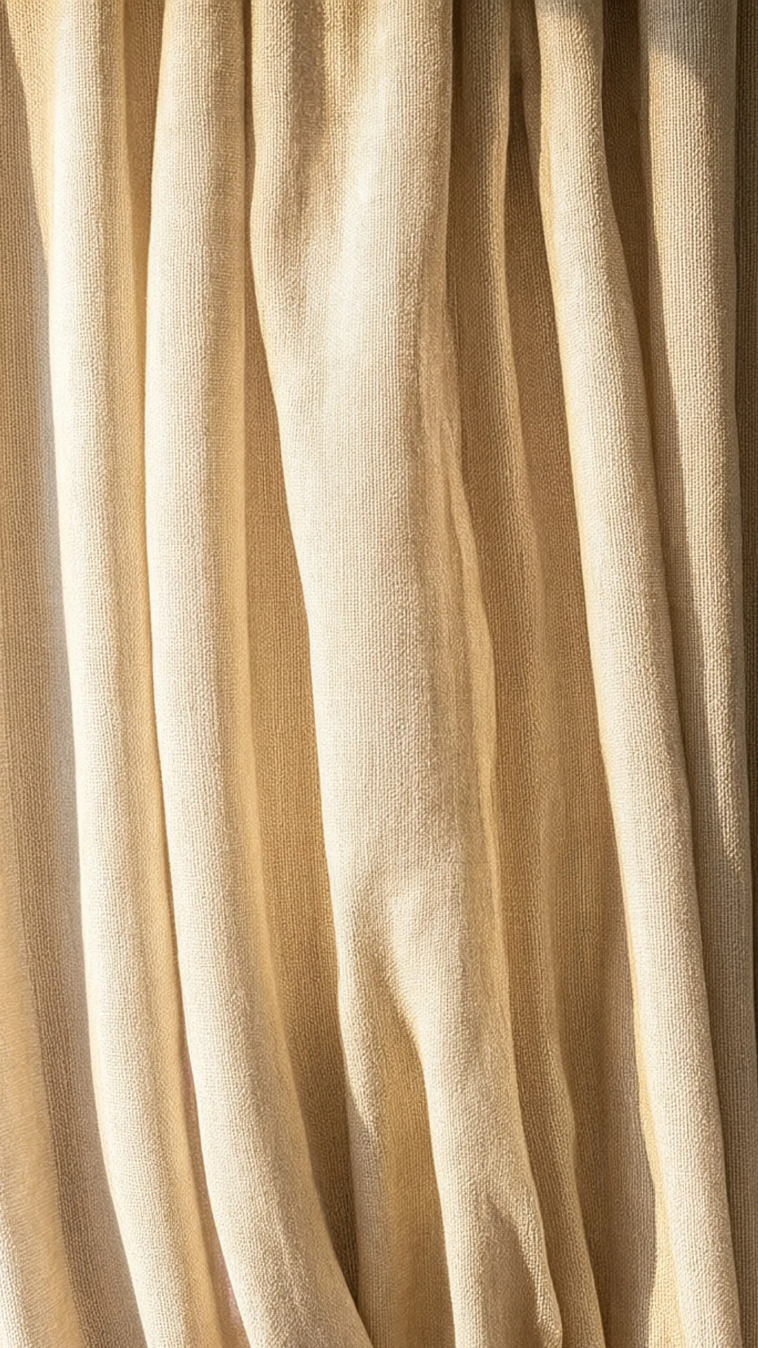 Sunlit Linen Curtain Detail