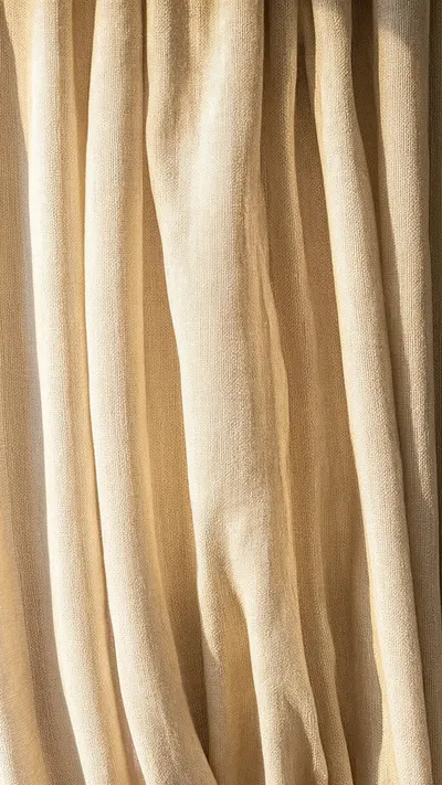 Sunlit Linen Curtain Detail