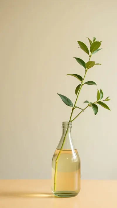 Glass Vase with a Single Stem